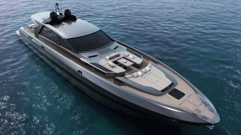 First 28 metre Otam 90 GT under construction